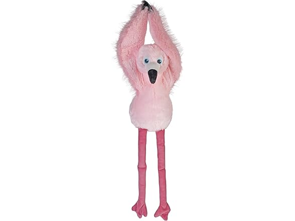 Wild Republic Hanging Eco Flamingo, Stuffed Animal, 21 Inches