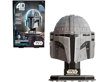 $13.25, Was $16.99, 22% Off! 4D Build, Star Wars Mandalorian Helmet Model Kit dealfomo
