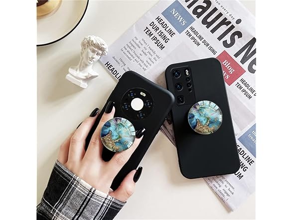 WUYULB Clear Crystal Phone Grip