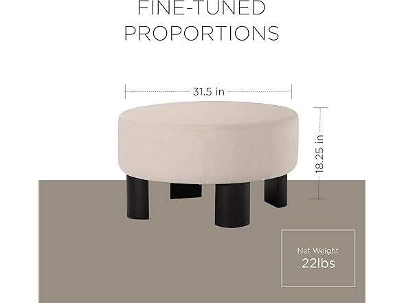 Celia Contemporary Upholstered Ottoman
