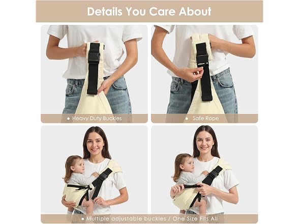 Shiaon Baby Sling Carrier Newborn to