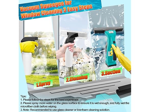 Uniqwamo Window Vacuum Squeegee