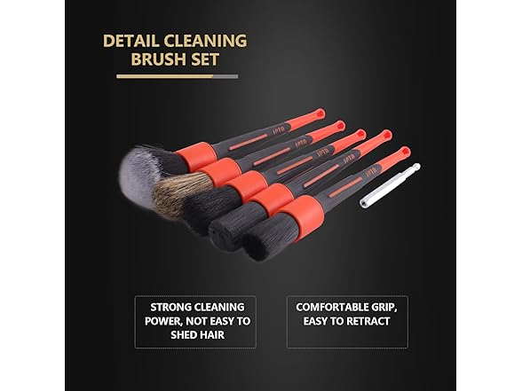 SPTA Car Detailing Brush Set 5pc