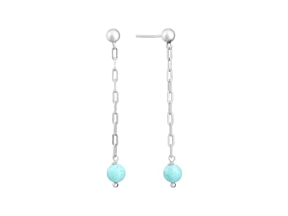 Amazon Essentials Turquoise Chain Earrings