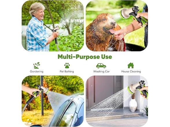 Unywarse 50FT Metal Garden Hose No-Kink