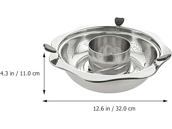HEMOTON Hot Pot with Divider for Induction P