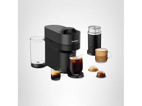 Nespresso Vertuo Pop+ Coffee Machine w Frother, Liquorice