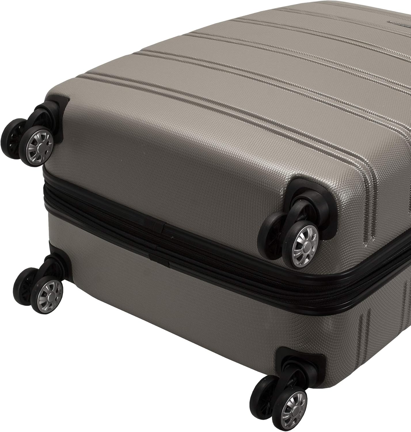Rockland Melbourne Hardside Expandable Luggage Set, Silver - Gallery 11