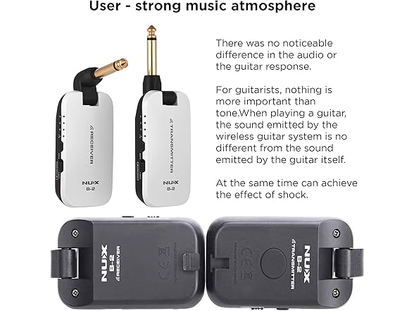 NUX B- 2 WH Guitar/Bass Wireless System