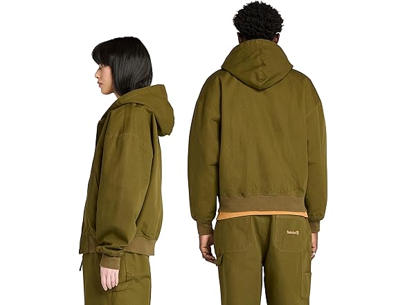 Timberland Mens Duck Canvas Hooded Bomber