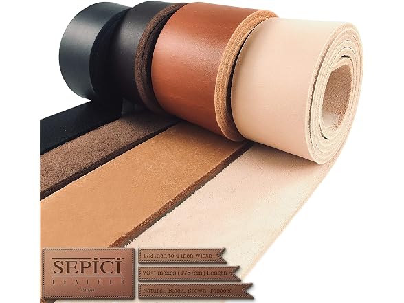 8-9oz Belt Blanks, 1-1/2" (3.8 cm) x