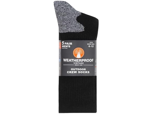 Chumen Men (M) Weatherproof Men's Outdoor Socks