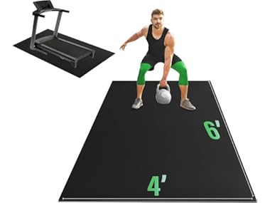 $39.99, Was $132.82, 69% Off! Yes4All 6'x4' Thick Rubber Exercise Mat dealfomo