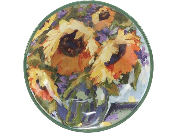 Sunflower Bouquet 38 oz. Soup/Pasta Bowls, Set of 4