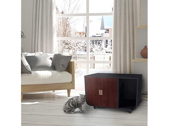 Staart Dyad Cat Litter Box Enclosure and Nightstand