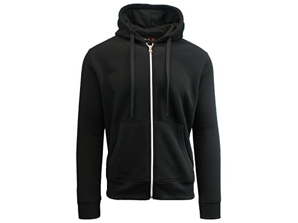 Mens Full Zip Fleece Hooded Sweatshirt