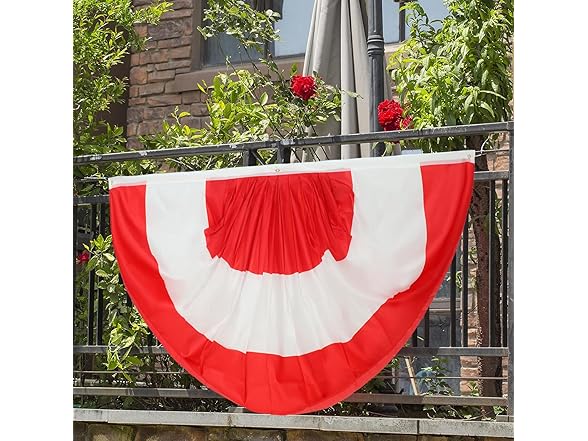 2pc Austria Fan Flag 3x6ft Pleated
