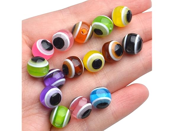 Jdesun Round Evil Eye Beads