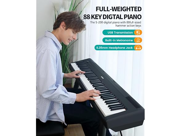 AODSK 88-Key Weighted Digital Piano