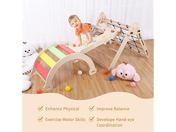 Hipicute Wooden Climbing Triangle Set