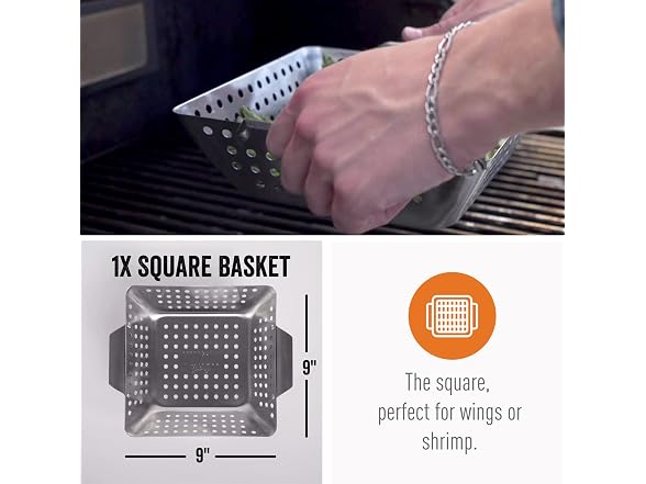 Yukon Glory 3-Piece Mini Grill Basket Set