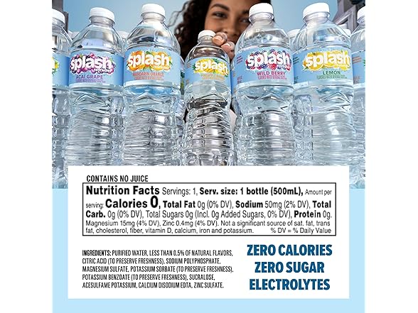 SPLASH Lemon Water 16.9oz (6pk)