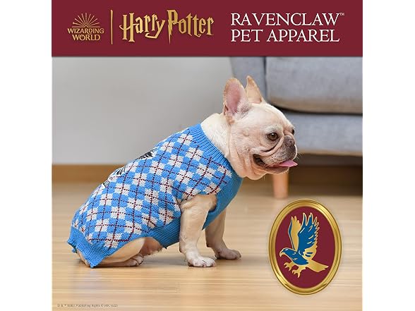 Harry Potter Ravenclaw Dog Sweater, Medium