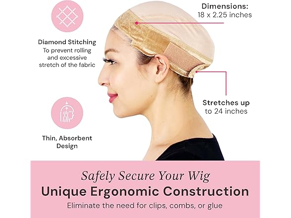 MILANO COLLECTION Lace Wig Grip Cap for Women