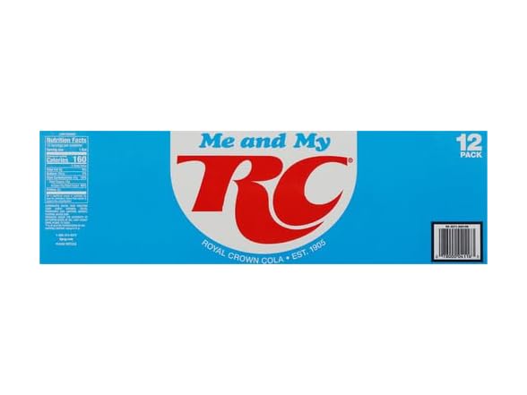 RC Cola Soda, 12 fl oz cans, 12 pack