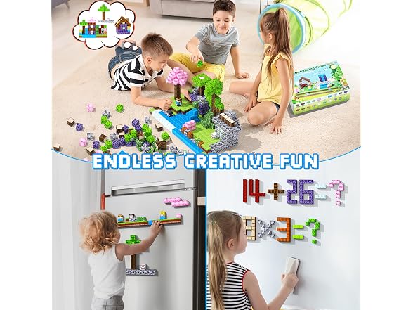 Magnetic Blocks, 108PCS Forest World Set
