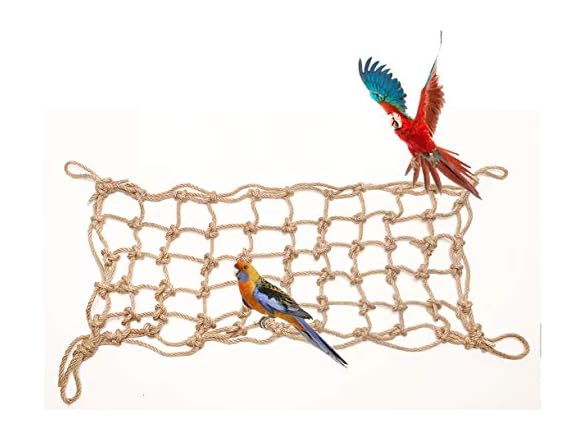 Morezi Parrot Bird Climbing Net - Cotton Rope
