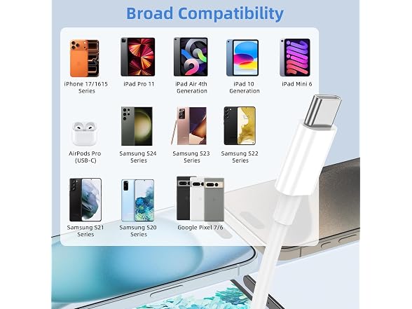 LDHTY USB-C to USB-C Cable 60W 2-Pack - Gallery 7