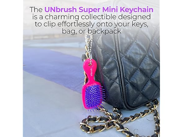 FHI Heat UNbrush Keychain Super Mini Hair Brush