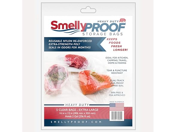 Smelly Proof Bear Tested No Smell Bag,