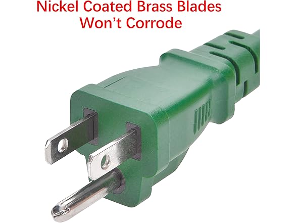 Clear Power 25ft 16/3 SJTW Green Landscape Ext Cord