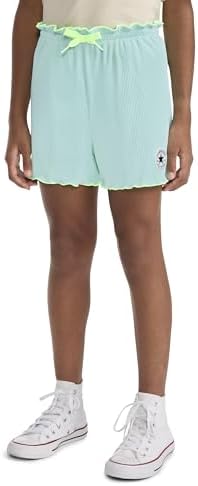 Converse Girls' Paperbag Short, Light Dew, 6