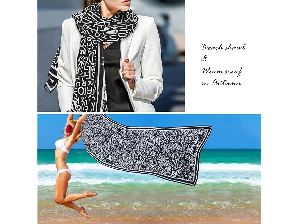 Finizo Women (OS) Scarf Wrap Shawl All Season