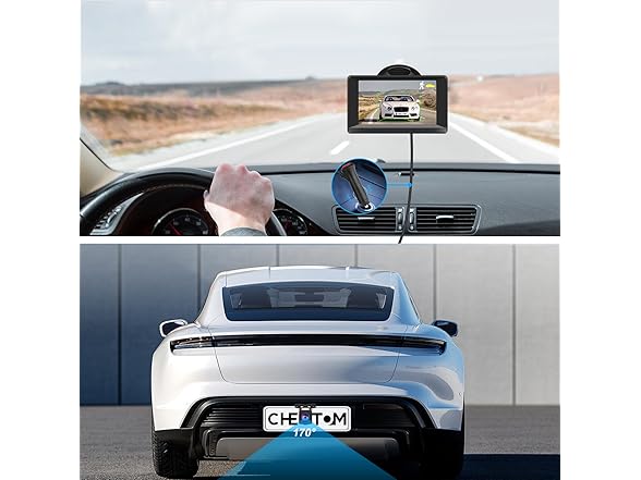 HD Backup Camera 4.3" Monitor 1080P