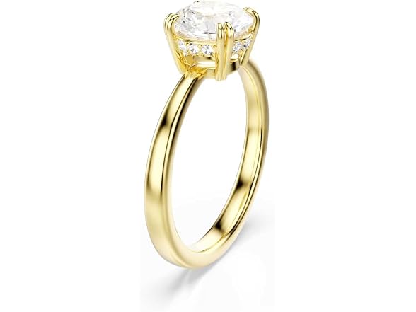 Swarovski Stilla Attract cocktail ring, Round cut,