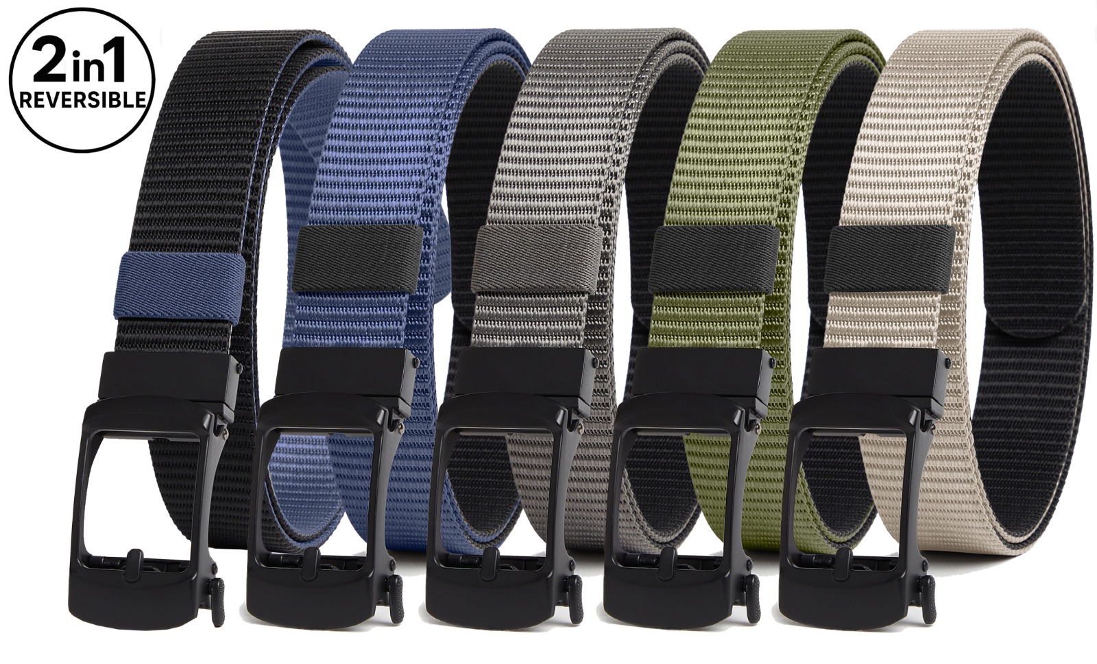 Giorgio Brutini Nylon Reversible Belt - Gallery 16