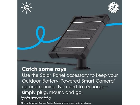 GE ACCCAM Outdoor Solar Power Panel