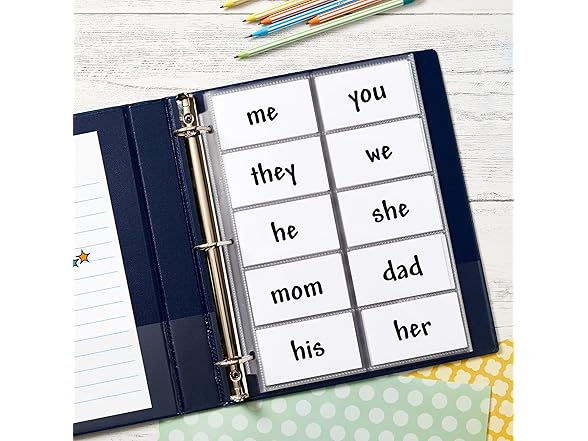 Avery Clear Business Card Organizer Page