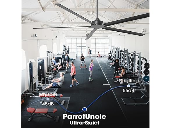 Parrot Uncle 72 Inch Large Ceiling Fan -Choose Color