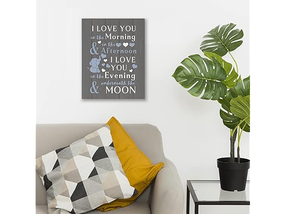AEHIE Elephant Newborn Baby Quotes Print