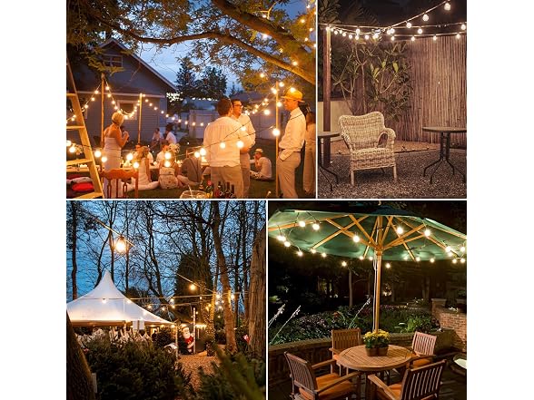 Bosceos 100FT G40 Outdoor String Lights - Gallery 7