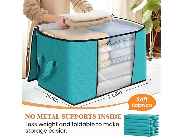 Fab totes 90L Green 10 Pack Storage Bags