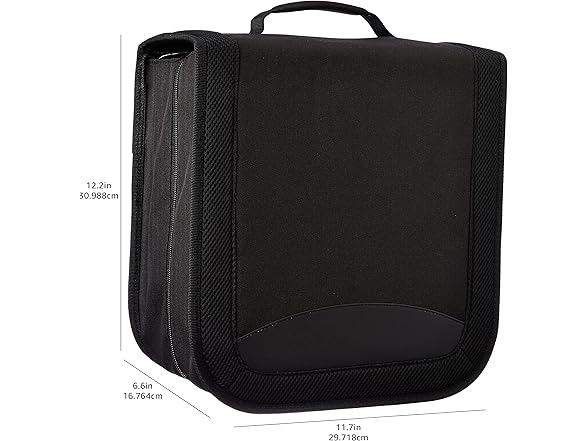 AmazonBasics CD/DVD Binder 400ct Black