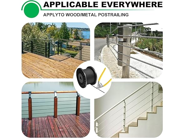 1/8 400ft T316 Stainless Steel Railing Cable Wire