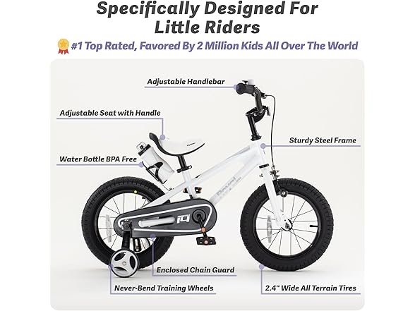 RoyalBaby Freestyle Toddlers Kids Bike 12In