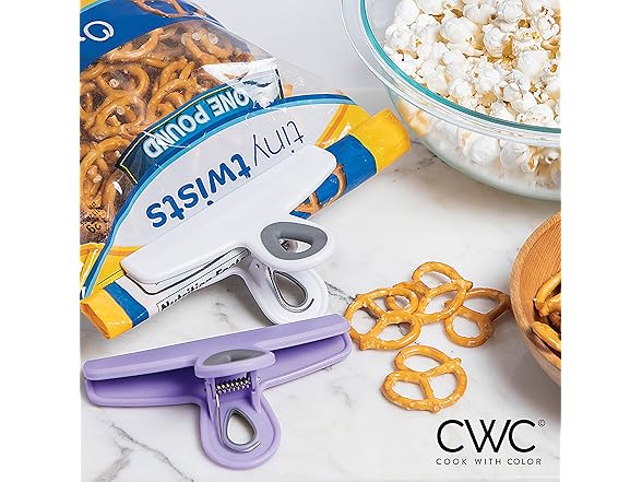 COOK WITH COLOR Lavender Bag Clips